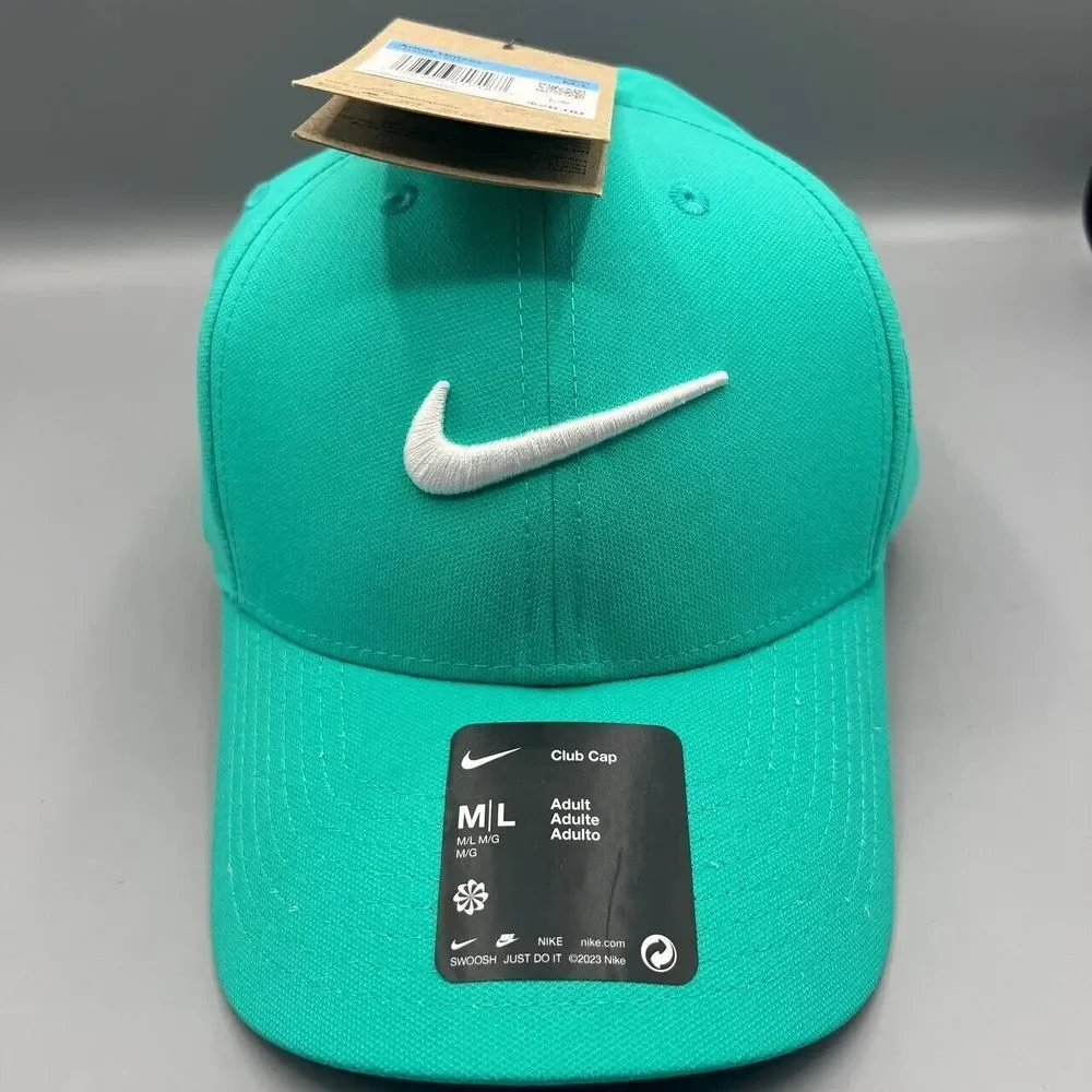 Nike‎ Dri-Fit Hat Men Medium-Large Blue Black Strap Back Cap New M-L